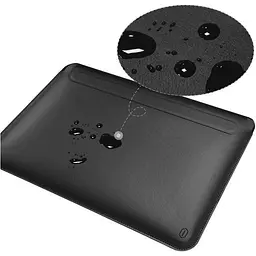 Чохол-кишеня WiWU Skin Pro II Leather Sleeve для MacBook Air 15` (2023-2025) Black [159611] - мініатюра 3