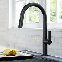 Змішувач для кухні Kraus KPF-2820MB, Чорний матовий - мініатюра 4