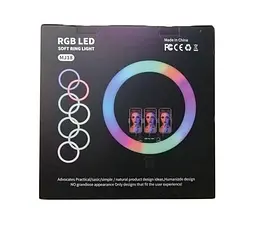 RGB лампа 45 см MJ18 Кільцева чорний - мініатюра 2