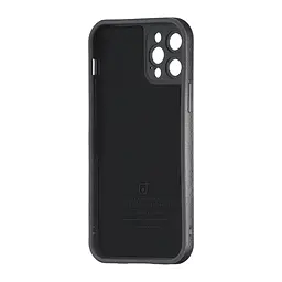Чохол Jinduka Leather Protected Camera iPhone 12 Pro Black - мініатюра 3