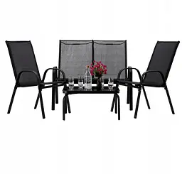 Комплект садових меблів GardenLine SOFA Black - мініатюра 3