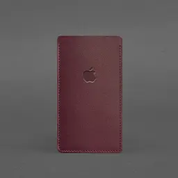 Шкіряний чохол для iPhone 11 Бордовий - мініатюра 4