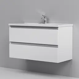 Тумба підвісна AM.PM X - Joy 100 см з умывальником (M85-FHX1002-WC1002WG38) - мініатюра 4