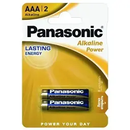 Батарейка Panasonic AAA LR03 Alkaline Power х 2 (LR03REB/2BP)