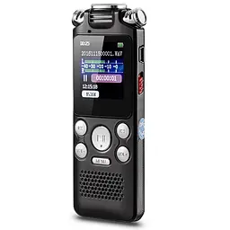 Цифровий диктофон з таймером Sttwunake V59 stereo 8 Gb, чорний (100088) - мініатюра 2