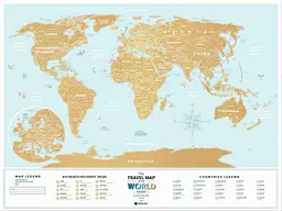 Скретч карта світу 1DEA.me Travel Map Holiday Lagoon World (13052) - мініатюра 4