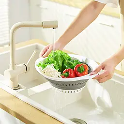 Друшляк складаний MBM My Home KP-74 M біло-сірий 2.5 л  (KP-74 M WHITE/GRAY) - мініатюра 7
