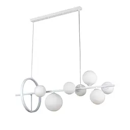 Люстра стельова LED Levistella 918LP267-7 WH+WH, 7 плафонів, білий, сучасний стиль для дому