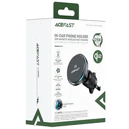 Автотримач з БЗП Acefast D61 Magnetic Wireless Charging 15W Gray - мініатюра 2