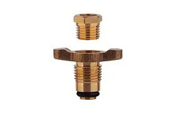 Клапан зливний для повітряних компресорів Intertool 1/4" баранчик - мініатюра 3