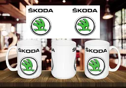 Чашка "Skoda" 425, Жовта