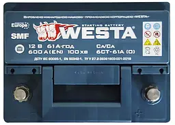 Автомобільний акумулятор WESTA 61 Ah / 600 A Premium R правий плюс (242x175x190) WPR610 - мініатюра 5