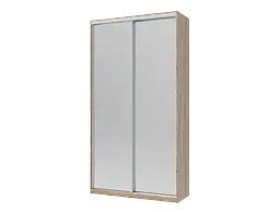 Шафа-купе Doros Сіті Лайт Дуб Cонома 2 Дзеркала 120х60х225 (42002036)