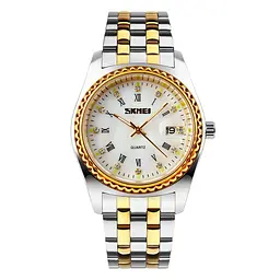 Наручний годинник чоловічий 9098WT-B White Men Skmei acs0029895