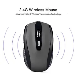 Бездротова мишка Silent Mouse 2.4G Сіра  - мініатюра 3
