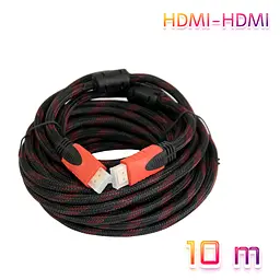 Кабель-подовжувач HDMI–HDMI 10 м, версія 1.4, шнур для монітора та телевізора - мініатюра 2
