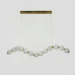 Світлодіодний світильник PEARLIES із прозорими рельєфними кульками | Line F | Арт. MJ345-1000L AB - мініатюра 6