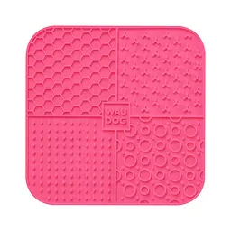 Килимок для злизування Waudog Silicone 190х190х10 мм рожевий - мініатюра 3