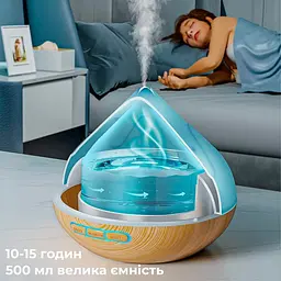 Аромадіффузор Aroma Diffuser IN2-500D, з підсвіткою, резервуар 500 мл, з набором ефірних олій - мініатюра 2
