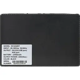 Пристрій безперебійного живлення TTN DC-1018P 18W 12000mAh (DC-1018P_12000) - мініатюра 2