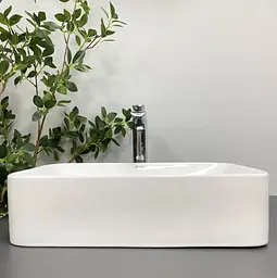 Умивальник VBI Aliano white накладний VBI-012602, Білий - мініатюра 2