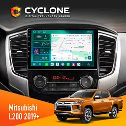 Штатна магнітола Mitsubishi L200 2019 Cyclone C9-013 4x64 DSP 4G Cyclone (НФ-00008949)
