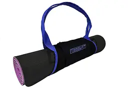 Сумка-переноска EasyFit для йога-килимка Синя - мініатюра 6