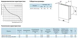 Декоративний малошумний вентилятор Vents 100 Солид ТНЛ - мініатюра 3