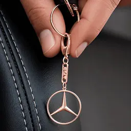 Брелок з червоного золота Mercedes (Мерседес) (з9003.1) - мініатюра 2