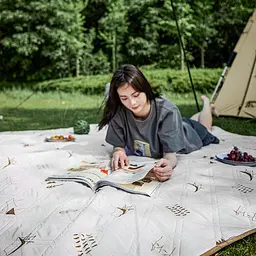 Килимок для пікніка Naturehike 180x200 CNK2300DZ019, бежевий - мініатюра 8