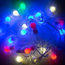 Світлодіодна гірлянда бахрома XMAS 5M 20 ламп гірлянда штора різнокольорова - мініатюра 2