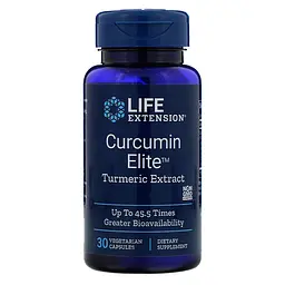 Екстракт куркуми, Curcumin Elite Turmeric Extract, 30 капсул Life Extension vit0001699