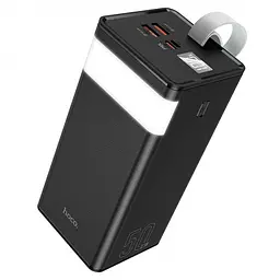 Чорний павербанк швидке заряджання батарея 50000mAh Power bank HOCO J86A PD22,5W+