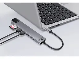 Док-станція Media-Tech 100W 8 in 1 Gray (MT5046) - мініатюра 4