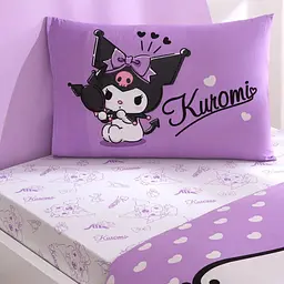 Підлітковий комплект Disney Kuromi Ранфорс / простирадло на резинці Tac pbe0051168 - мініатюра 3