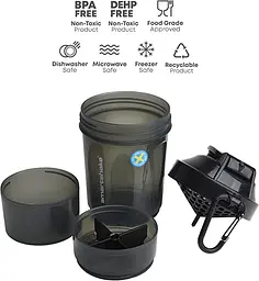 Шейкер спортивний Smart Shake 600 мл fit0011322 - мініатюра 8