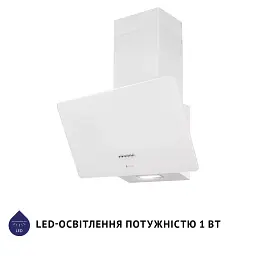 Витяжка декоративна похила Minola HDN 6224 WH 700 LED - мініатюра 3