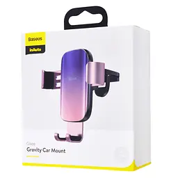 Тримач в машину Baseus Glaze Gravity Car Mount pink (29242) - мініатюра 2