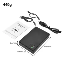 ДБЖ Andes DC1018P 18W 10400mAh 12V/ 9V/5v - мініатюра 7