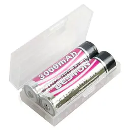 Акумулятор 18650 (168A) 3000 mAh *2 з захистом Beston (AAB1848) - мініатюра 2