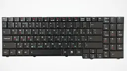 Клавіатура для ноутбука ACER/ASUS(ASUS: A7, F7, G50, G70, M50, M70, X70, X71 (без ніжок), ACER: PB: Ajax D, Ajax C series) rus, black - мініатюра 2