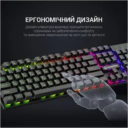 Клавіатура GamePro GK296 USB Black (GK296) [111018] - мініатюра 10