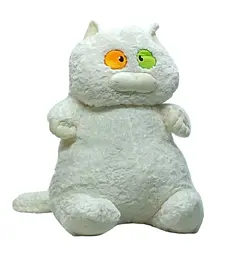 М'яка іграшка "Товстий кіт" K15215 60 см Білий