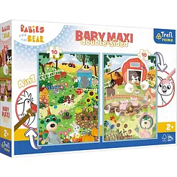 Пазли Trefl Ферма Babymaxi 10+10 елементів