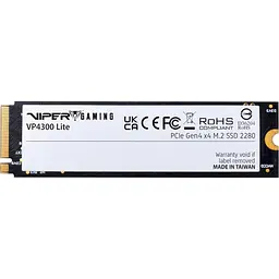 Накопичувач SSD Patriot m.2 NVMe 2TB VP4300 Lite M.2 2280 PCIe 4.0 x4 (VP4300L2TBM28H) - мініатюра 3