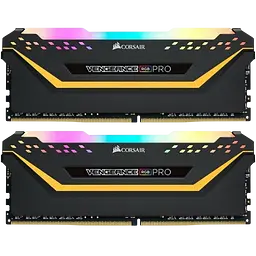 Оперативна пам'ять Corsair 16GB (2x8GB) DDR4 3200MHz Vengeance RGB Pro Black (CMW16GX4M2C3200C16) - мініатюра 3