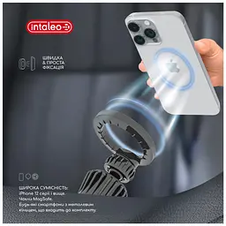 Універсальний автотримач Intaleo CM06GG 20xN52 for MagSafe (1283126576058) - мініатюра 6