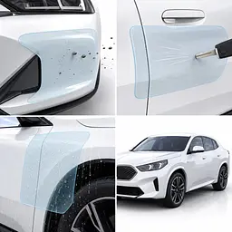 Антигравійна захисна бронеплівка за лекалами для BMW iX2 U10 2023- передня частина авто (капот бампер фари крила) - мініатюра 3