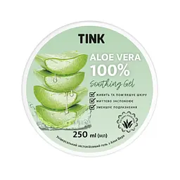 Заспокійливий гель для обличчя і тіла Tink з Алое 250 мл 4823109402829 - мініатюра 2