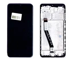 Дисплей Xiaomi Redmi 9A/ Redmi 9C/ Poco C3 чорний + рамка
